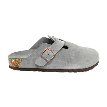 Adjustable Strap Slide-Soft Footbed-Anti-Slip EVA Outsole-cow suede leather